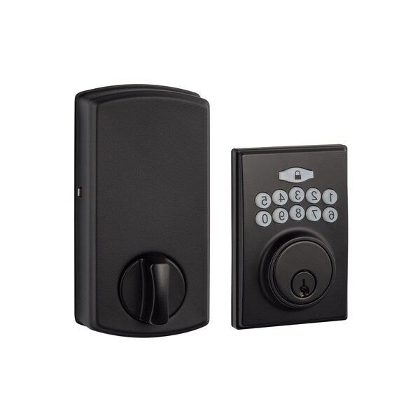 Sure-Loc Hardware Sure-Loc Hardware Electronic Keypad Deadbolt, Modern, Flat Black DK201-MD FBL - main